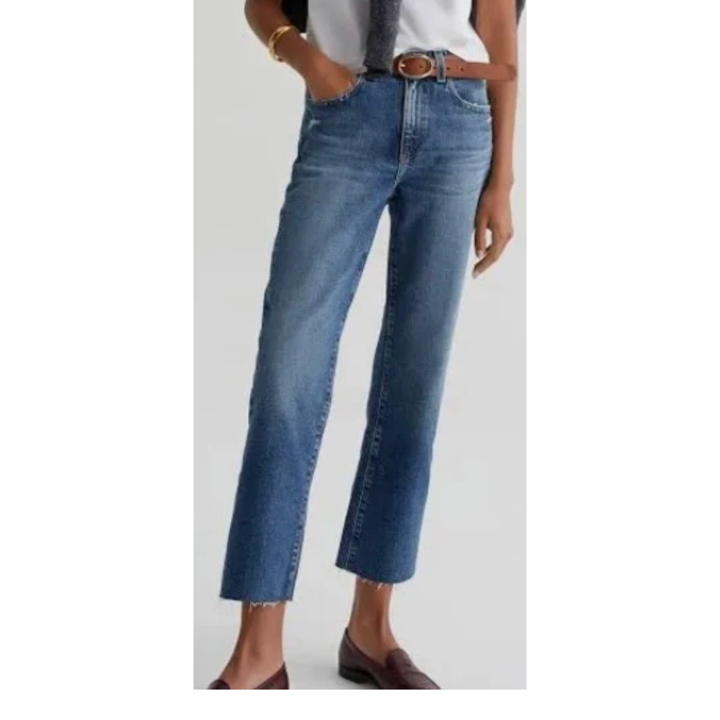 Nwt Ag Kinsley Hig Rise Crop Boot Size 25 Jean Denim